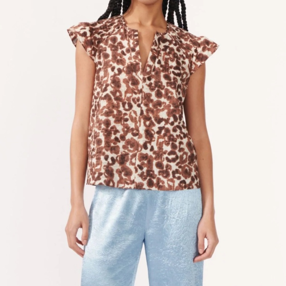 Vintage Baum Und Pferdgarten leopard print blouse